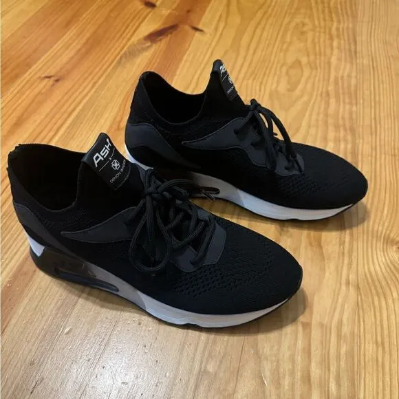 Devon Windsor x Ash Sneakers DW SPORT Black Shoes SIZE 40 EU 9-9.5 US EUC