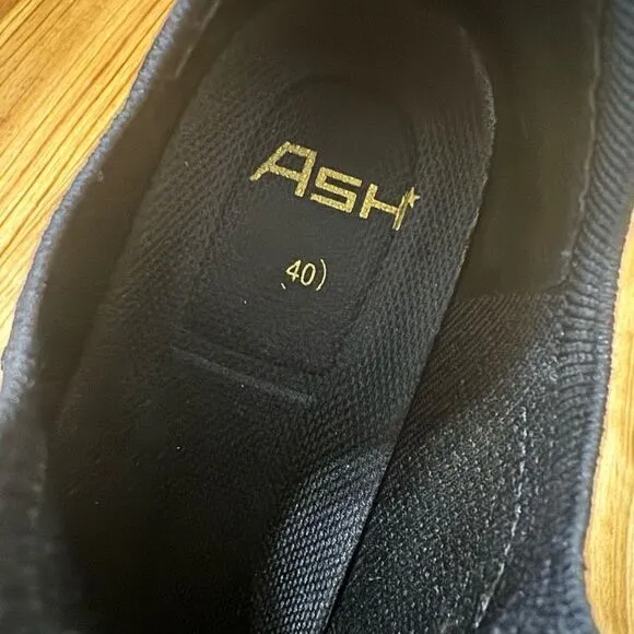 Devon Windsor x Ash Sneakers DW SPORT Black Shoes SIZE 40 EU 9-9.5 US EUC