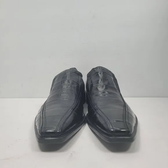 Dino Bigioni Men's Black Leather Loafers 22547 US Size 10 EU 43 Made in Italy