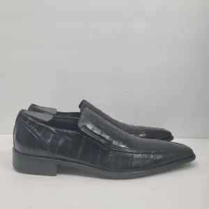 Dino Bigioni Men's Black Leather Loafers 22547 US Size 10 EU 43 Made in Italy