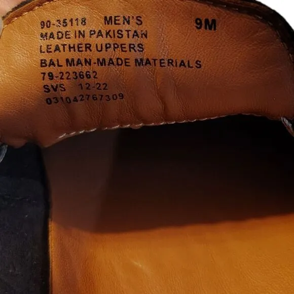Dockers Brown Leather Loafers Size 9m Casual Shoes Rubber Soles Men's...........