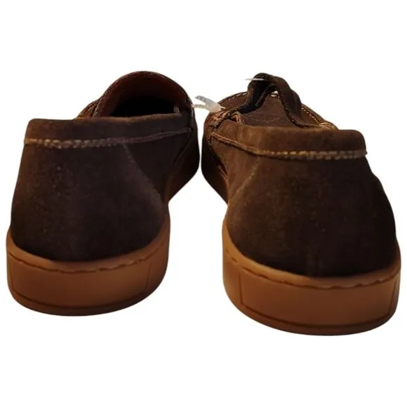 Dockers Brown Leather Loafers Size 9m Casual Shoes Rubber Soles Men's...........