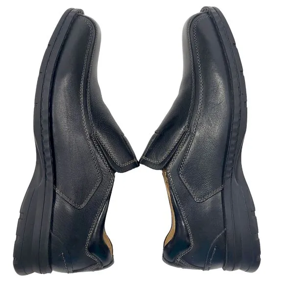 Dockers Shoes Mens Sz 10M Black Leather Dress Casual Slip-on Loafer Comfort