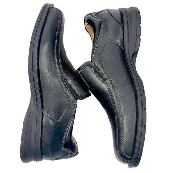 Dockers Shoes Mens Sz 10M Black Leather Dress Casual Slip-on Loafer Comfort