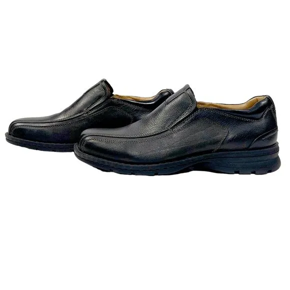 Dockers Shoes Mens Sz 10M Black Leather Dress Casual Slip-on Loafer Comfort