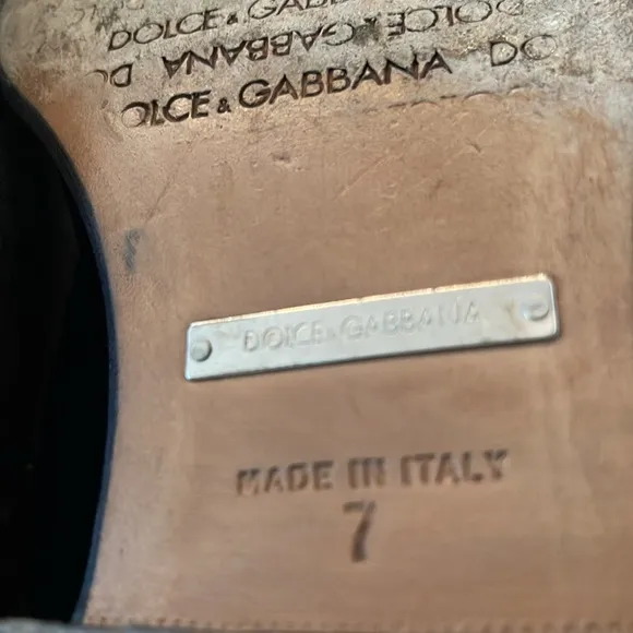 Dolce &amp; Gabbana men shoes size 8 1/2 with box and shoe bag