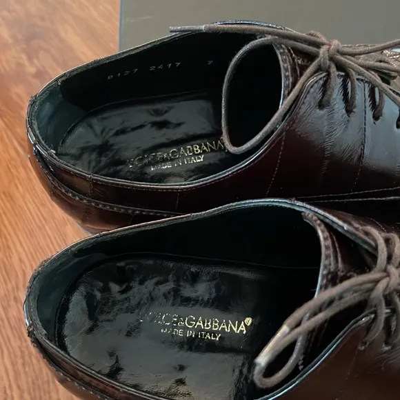 Dolce &amp; Gabbana men shoes size 8 1/2 with box and shoe bag