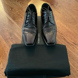 Dolce &amp; Gabbana men shoes size 8 1/2 with box and shoe bag