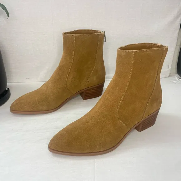 Dolce Vita‎ Acela Women's Caramel Suede AnkleBootie Shoe Size 6