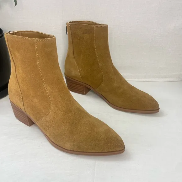 Dolce Vita‎ Acela Women's Caramel Suede AnkleBootie Shoe Size 6
