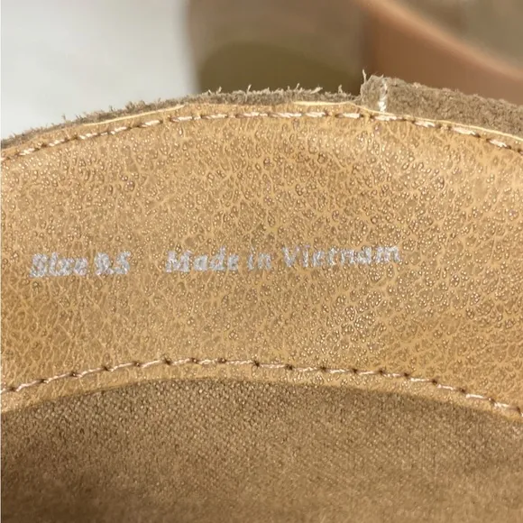 Dolce Vita Womens Solow‎ Beige Suede Cowboy, Western Boots 9.5