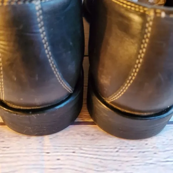 DONALD J. PLINER MEN'S LOAFERS LEATHER WITH BUCKET GRAY SIZE 11.5 SHOES