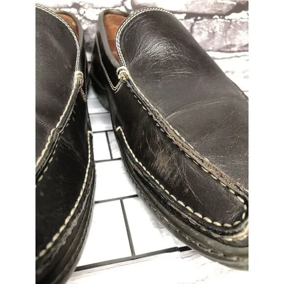 Donald J Pliner Sport Eiver Brown Leather Slip On Driving Loafers Shoes Men 10.5