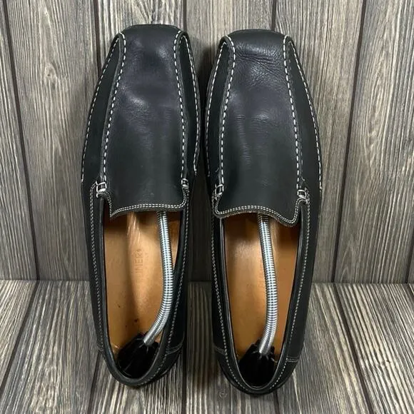 Donald Pliner EIVE Leather Driving Shoes Loafers Moccasins Men Sz 12 Italian
