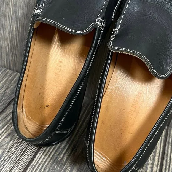 Donald Pliner EIVE Leather Driving Shoes Loafers Moccasins Men Sz 12 Italian