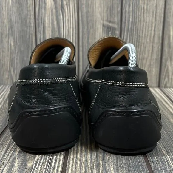 Donald Pliner EIVE Leather Driving Shoes Loafers Moccasins Men Sz 12 Italian