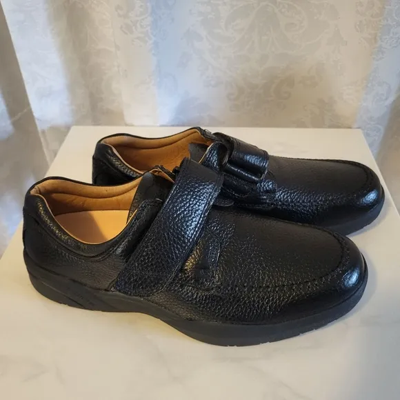 DR. Comfort Double Depth Casual Shoes, Size 13M, Color Black, Loafer Leather