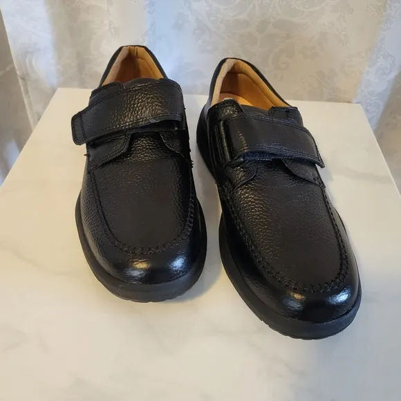 DR. Comfort Double Depth Casual Shoes, Size 13M, Color Black, Loafer Leather