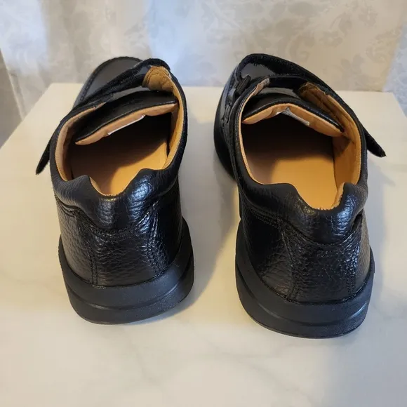 DR. Comfort Double Depth Casual Shoes, Size 13M, Color Black, Loafer Leather
