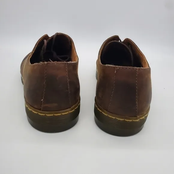 Dr Doc Martens Shoes Men 14M Leather 1461 Oxford Brown Crazy Horse