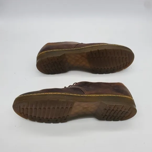 Dr Doc Martens Shoes Men 14M Leather 1461 Oxford Brown Crazy Horse