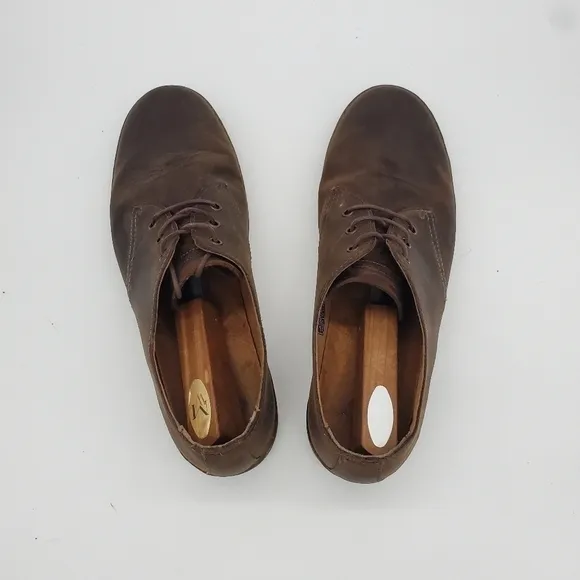 Dr Doc Martens Shoes Men 14M Leather 1461 Oxford Brown Crazy Horse