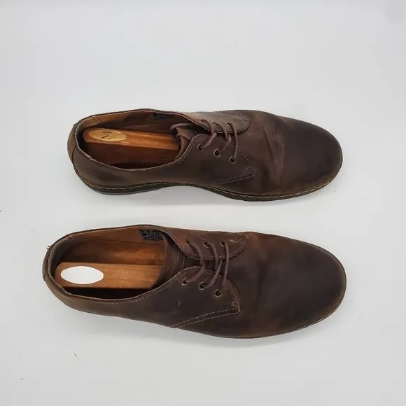 Dr Doc Martens Shoes Men 14M Leather 1461 Oxford Brown Crazy Horse