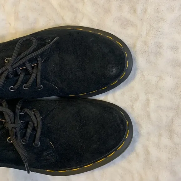 Dr. Martens 1461 Black Suede Oxford Shoes Size 5 Womens