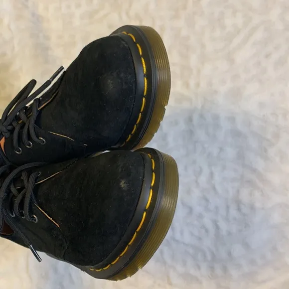 Dr. Martens 1461 Black Suede Oxford Shoes Size 5 Womens