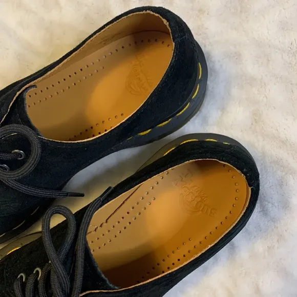 Dr. Martens 1461 Black Suede Oxford Shoes Size 5 Womens
