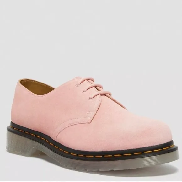 Dr. Martens 1461 Iced Suede Oxford shoes pink ice sole Sz37 US6