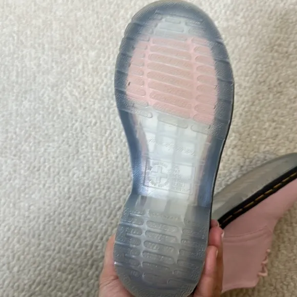 Dr. Martens 1461 Iced Suede Oxford shoes pink ice sole Sz37 US6