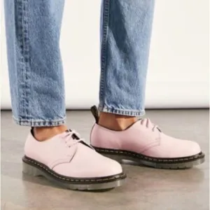 Dr. Martens 1461 Iced Suede Oxford shoes pink ice sole Sz37 US6