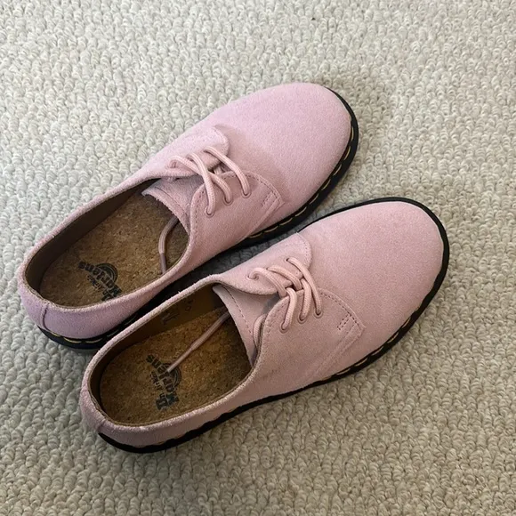 Dr. Martens 1461 Iced Suede Oxford shoes pink ice sole Sz37 US6