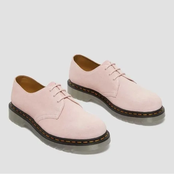 Dr. Martens 1461 Iced Suede Oxford shoes pink ice sole Sz37 US6