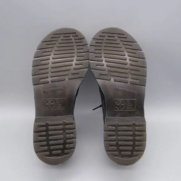 Dr Martens 1461 Metallic Leather Oxford Shoes Women's Size 7 Iridescent Crackle