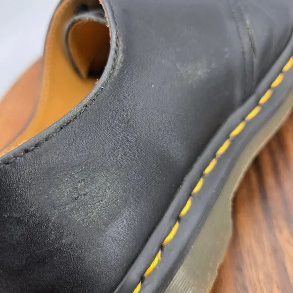 Dr Martens 1461 Oxford Shoes Men's 9 Black Leather Lace Up Casual Comfort