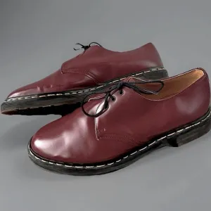 Dr. Martens 1461 Smooth Cherry Red Leather Unisex 6 Hole Oxford Shoes, Mens’ 10