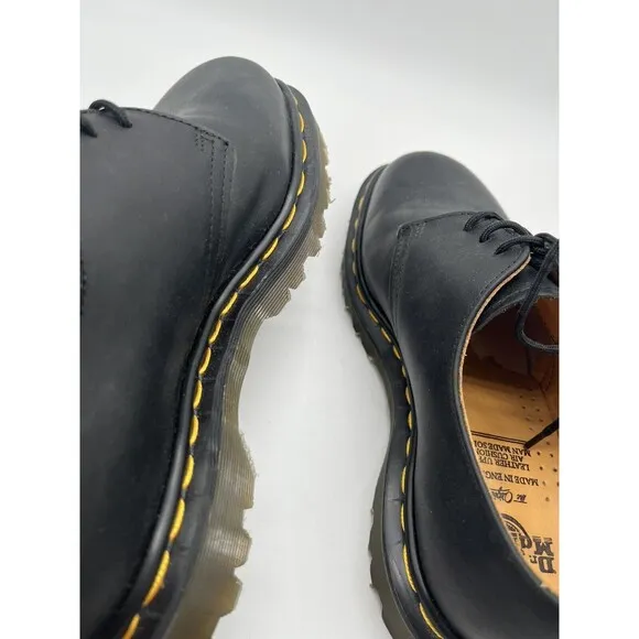 Dr. Martens 1461 VINTAGE MADE IN ENGLAND OXFORD SHOES Black — Black Quilon