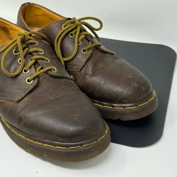 Dr Martens 1561/ 59 Made in England Men Low Cut Loafers Sz 11 US Brown SIZE 10UK