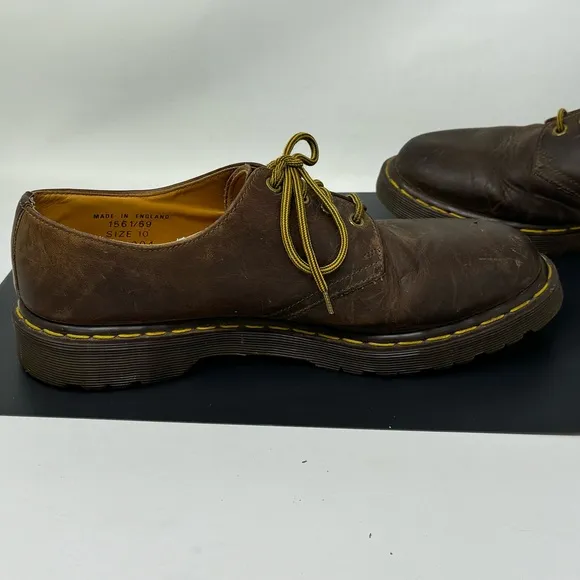 Dr Martens 1561/ 59 Made in England Men Low Cut Loafers Sz 11 US Brown SIZE 10UK