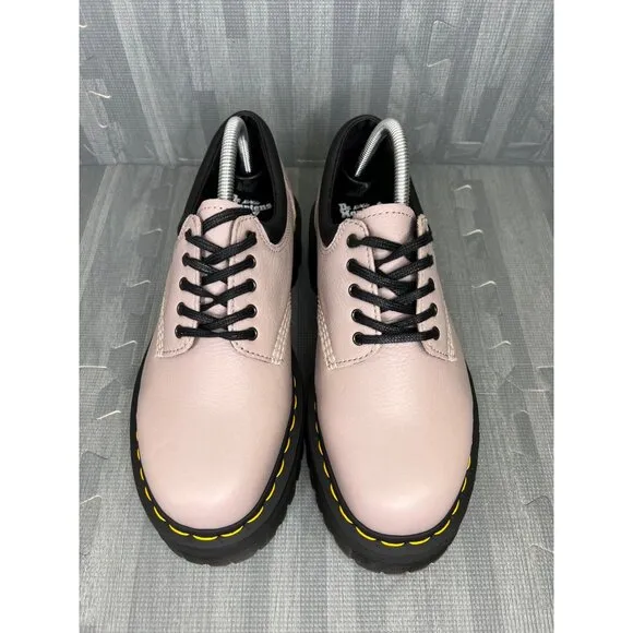 Dr. Martens 8053 Quad Leather Platform Shoes  Vintage Taupe Pisa Women’s 9