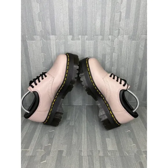 Dr. Martens 8053 Quad Leather Platform Shoes  Vintage Taupe Pisa Women’s 9