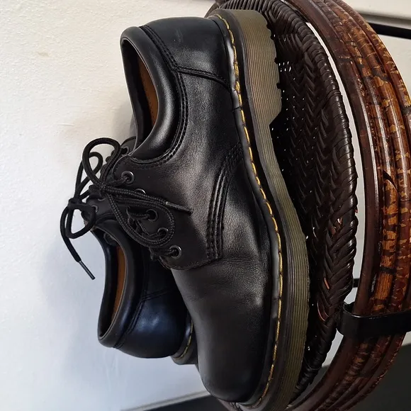 Dr Martens Black Napa Leather Casual Shoes Size Mens 10 Womens Sz 11