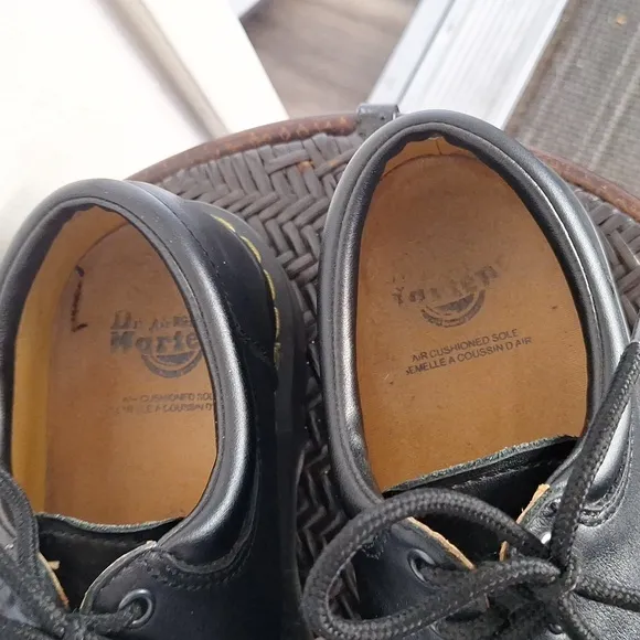 Dr Martens Black Napa Leather Casual Shoes Size Mens 10 Womens Sz 11