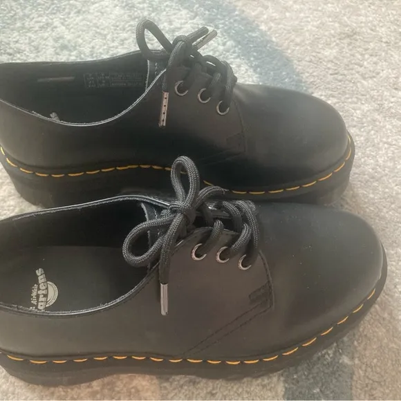 Dr. Martens Black Oxford Shoes with Chunky Sole