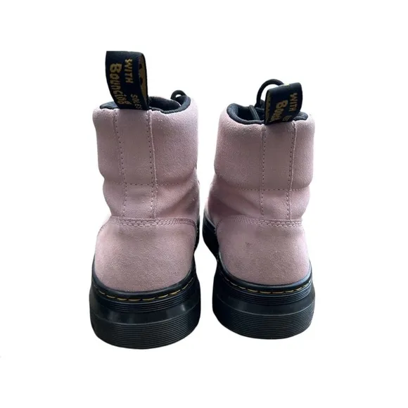 Dr Martens Combs W Chalk Pink Women Size 8 Combat Boots 27342279 Hi Suede WP