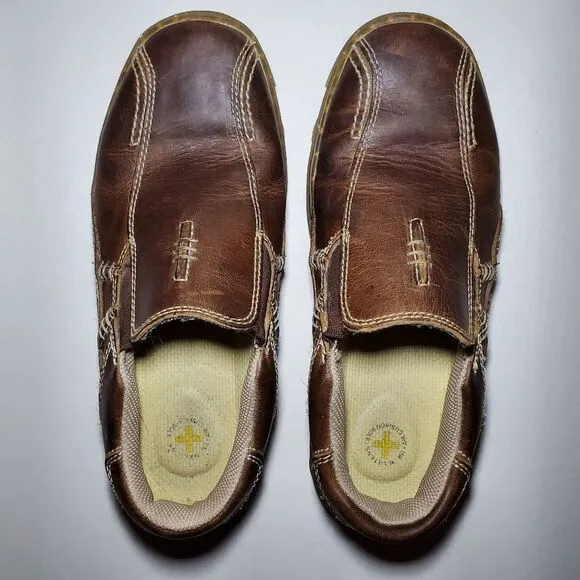 Dr. Marten’s Lance Leather Slip On Loafers Shoes Brown Women's Size 8