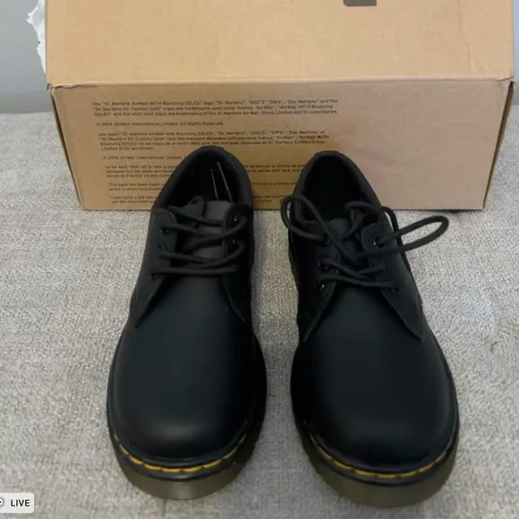 Dr. Martens New Junior 1461 Softy T Leather Shoes Size 11