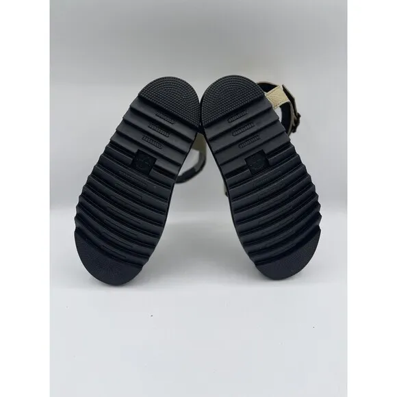 Dr. Martens Women Blaire 3 Strap Parchment Beige Sandal Shoes Sz EU 39/US 8 New